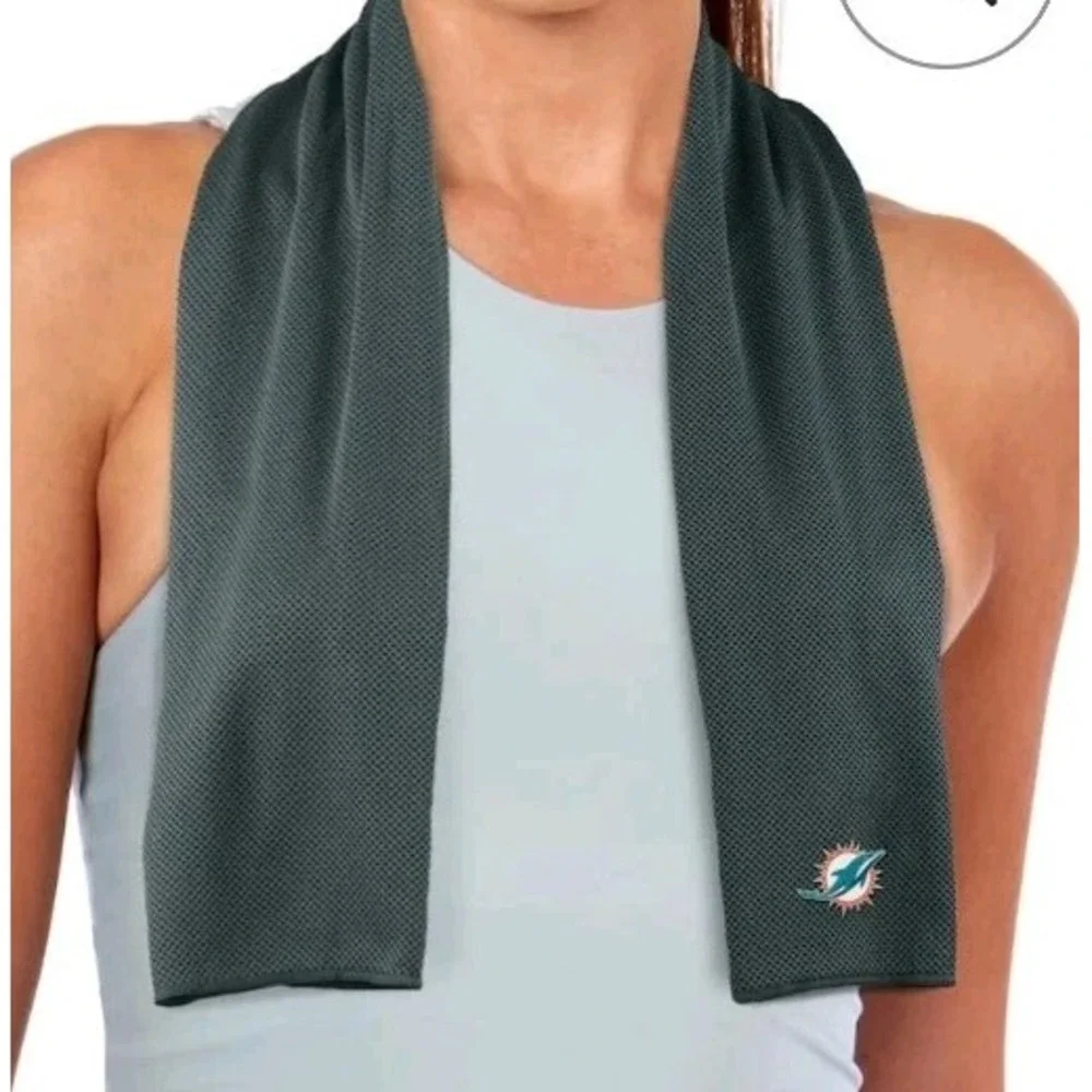 The Northwest Group Gray Miami Dolphins‎ 12'' x 40'' Cooling Towel
